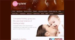 Desktop Screenshot of completefertility.co.uk