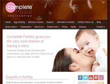 Tablet Screenshot of completefertility.co.uk